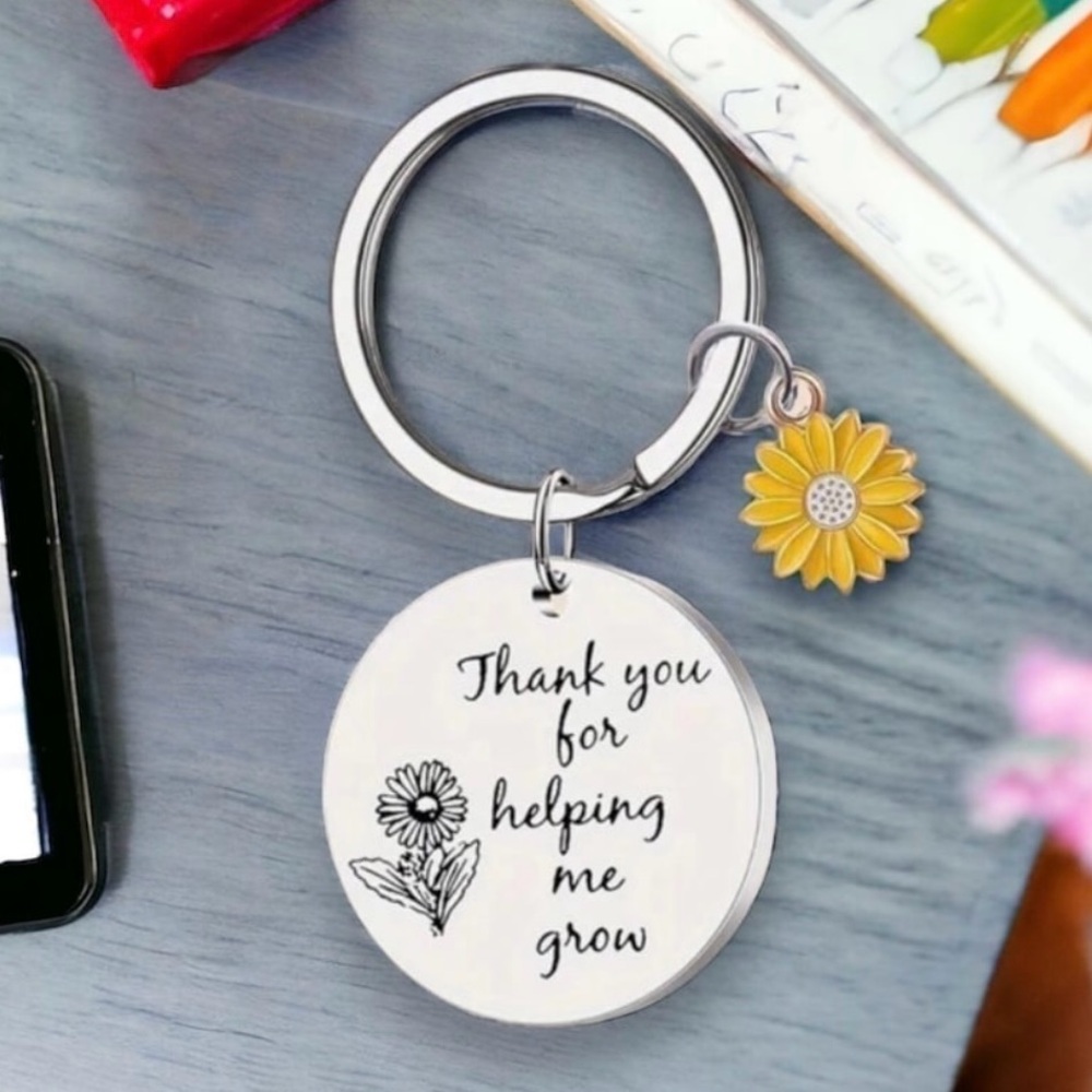 Thank you Gift Keychain for Teachers and Mentors